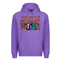 Purple thankful mama holstein cow Premium Hoodie - RacoonDesign