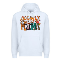 White thankful mama holstein cow Premium Hoodie - RacoonDesign