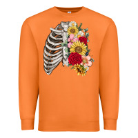 Carrot floral ribcage Premium Sweatshirt - MaliasSmallBusiness