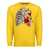 Lemon floral ribcage Premium Sweatshirt - MaliasSmallBusiness