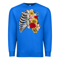 True Royal floral ribcage Premium Sweatshirt - MaliasSmallBusiness