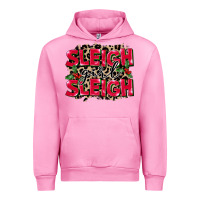 Fuchsia Pink Sleigh Girl Sleigh Urban Hoodie - FaDigitalArtStudio