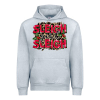 Heather Grey Sleigh Girl Sleigh Urban Hoodie - FaDigitalArtStudio