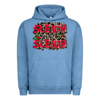 Pigment Pebble Blue Sleigh Girl Sleigh Urban Hoodie - FaDigitalArtStudio