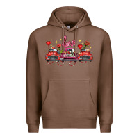 Chestnut valentine's day farm trucks farm animals Premium Hoodie - FaDigitalArtStudio