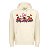 Sandshell valentine's day farm trucks farm animals Premium Hoodie - FaDigitalArtStudio