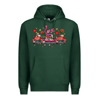 Sports Green valentine's day farm trucks farm animals Premium Hoodie - FaDigitalArtStudio