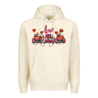 Tofu valentine's day farm trucks farm animals Premium Hoodie - FaDigitalArtStudio