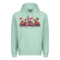 Seafoam valentine's day farm trucks farm animals Premium Hoodie - FaDigitalArtStudio