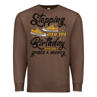 Chestnut stepping into my birthday with god s grace and mer Premium Sweatshirt - MaliasSmallBusiness