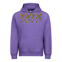 Tulip sunflowers and turquoise 16oz libbey glass Urban Hoodie - HRA Design Shop