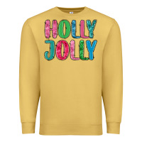 Antique Gold holly jolly Premium Sweatshirt - MaliasSmallBusiness