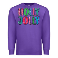 Purple holly jolly Premium Sweatshirt - MaliasSmallBusiness