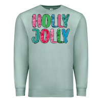 Seafoam holly jolly Premium Sweatshirt - MaliasSmallBusiness