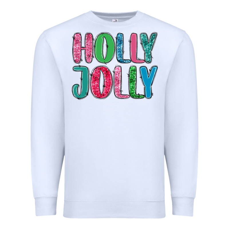 Holly Jolly Premium Sweatshirt by MaliasSmallBusiness | Teevron