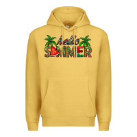 Antique Gold hello summer Premium Hoodie - CowhideDigitalArt