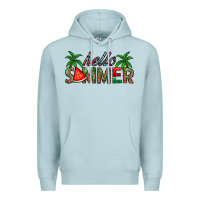 Blue Mist hello summer Premium Hoodie - CowhideDigitalArt