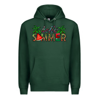 Sports Green hello summer Premium Hoodie - CowhideDigitalArt