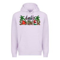 Lilac hello summer Premium Hoodie - CowhideDigitalArt
