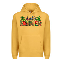 Mustard hello summer Premium Hoodie - CowhideDigitalArt