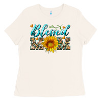 Bone blessed mom with sunflower Ladies Tee - Artiststas