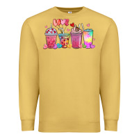 Antique Gold love coffee cups Premium Sweatshirt - MaliasSmallBusiness