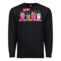 Black love coffee cups Premium Sweatshirt - MaliasSmallBusiness