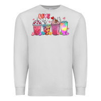 Dove Grey love coffee cups Premium Sweatshirt - MaliasSmallBusiness