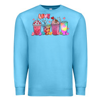 Ocean Blue love coffee cups Premium Sweatshirt - MaliasSmallBusiness