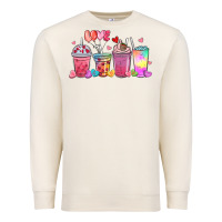 Sandshell love coffee cups Premium Sweatshirt - MaliasSmallBusiness