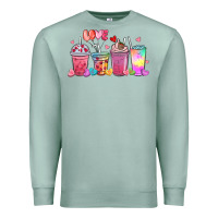 Seafoam love coffee cups Premium Sweatshirt - MaliasSmallBusiness