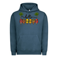 Pigment Midnight Navy 1hello summer Urban Hoodie - CowhideDigitalArt
