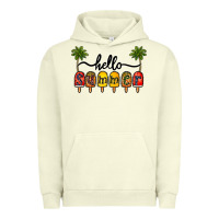 Pigment Pistachio 1hello summer Urban Hoodie - CowhideDigitalArt
