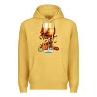 Antique Gold Thanksgiving Fall Premium Hoodie - FaDigitalArtStudio