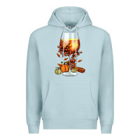 Blue Mist Thanksgiving Fall Premium Hoodie - FaDigitalArtStudio