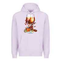 Lilac Thanksgiving Fall Premium Hoodie - FaDigitalArtStudio