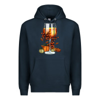 Navy Thanksgiving Fall Premium Hoodie - FaDigitalArtStudio