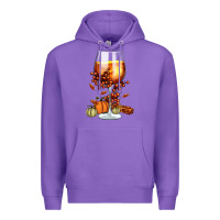 Purple Thanksgiving Fall Premium Hoodie - FaDigitalArtStudio