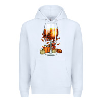 White Thanksgiving Fall Premium Hoodie - FaDigitalArtStudio