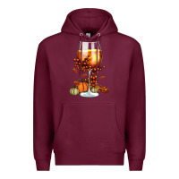 Burgundy Thanksgiving Fall Premium Hoodie - FaDigitalArtStudio
