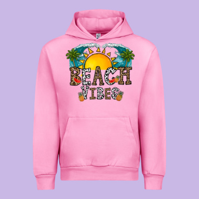Beach Vibes Urban Hoodie Designed By Cowhidedigitalart