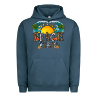 Pigment Midnight Navy beach vibes Urban Hoodie - CowhideDigitalArt