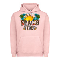 Pigment Salmon beach vibes Urban Hoodie - CowhideDigitalArt