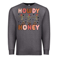 Charcoal Heather howdy honey Premium Sweatshirt - MaliasSmallBusiness