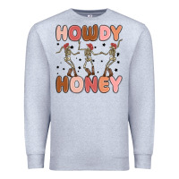 Heather Grey howdy honey Premium Sweatshirt - MaliasSmallBusiness