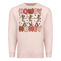 Pale Pink howdy honey Premium Sweatshirt - MaliasSmallBusiness