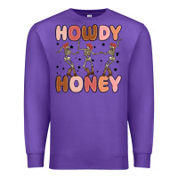 Purple howdy honey Premium Sweatshirt - MaliasSmallBusiness