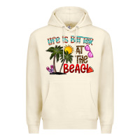 Sandshell life is better at the beach Premium Hoodie - CowhideDigitalArt