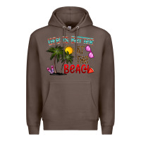 Coffee life is better at the beach Premium Hoodie - CowhideDigitalArt
