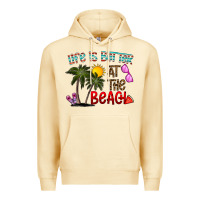Pina Colada life is better at the beach Premium Hoodie - CowhideDigitalArt